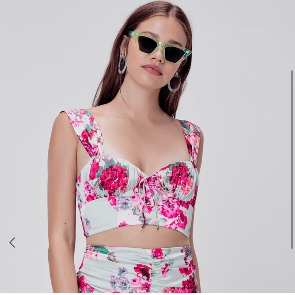 NWT For Love and Lemons Robin Crop Top